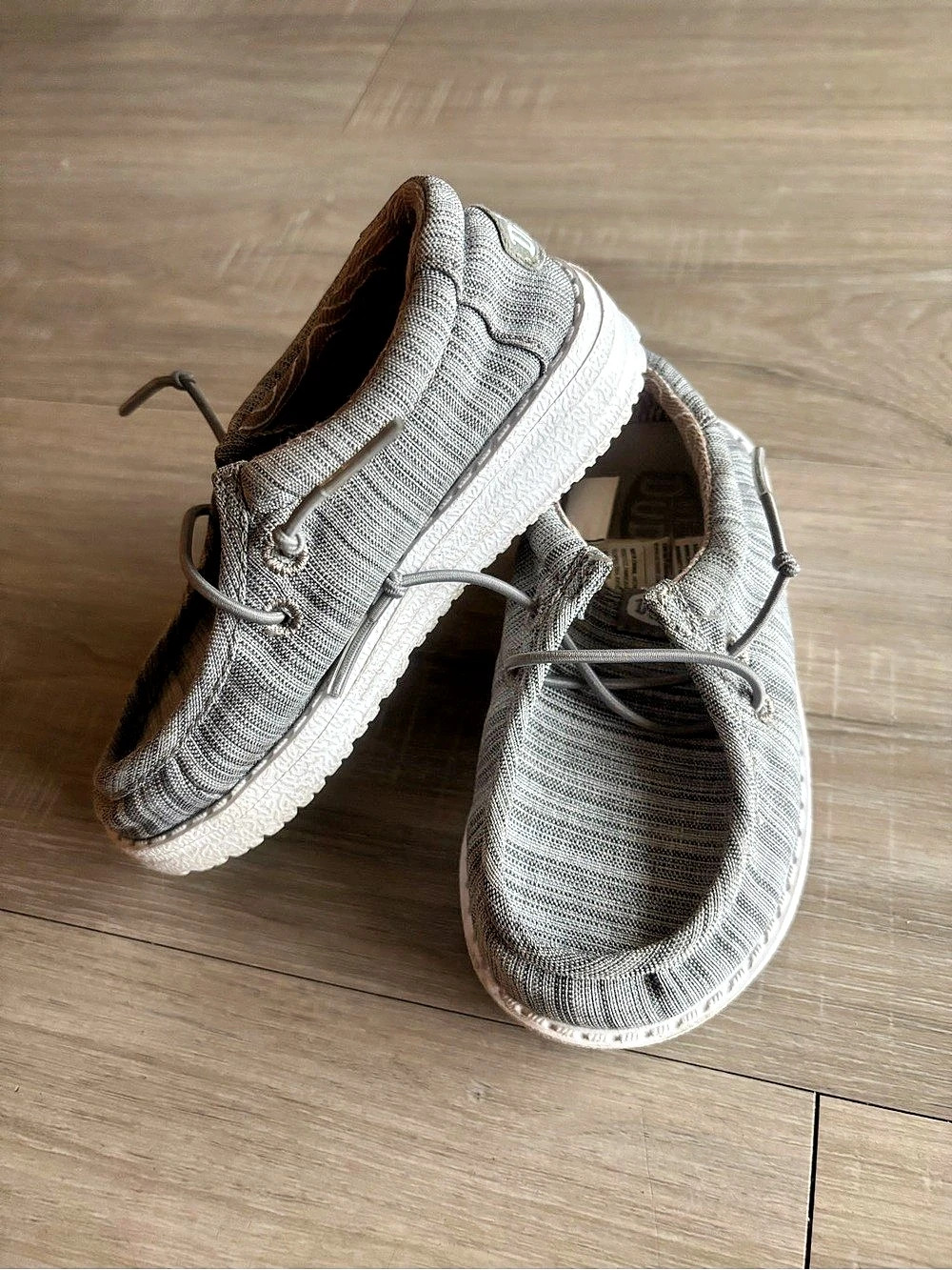 Hey Dude Wally Stretch Sox Gray Casual Shoes